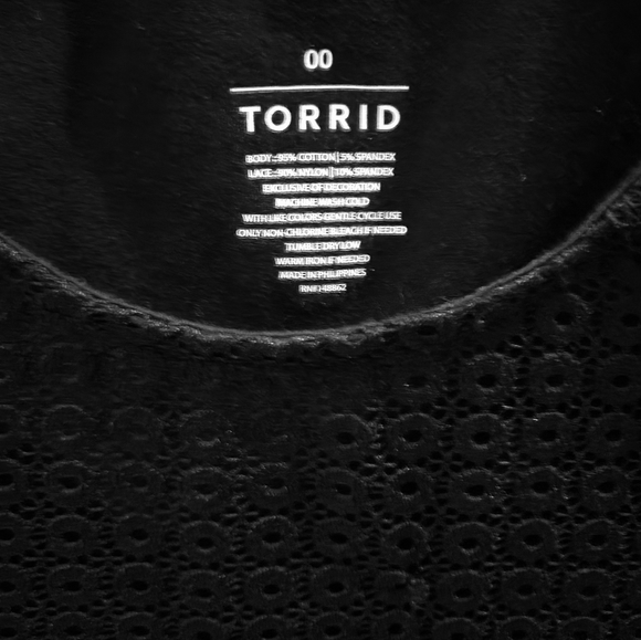 TORRID 00 M/L BLACK TOP - Picture 2 of 2